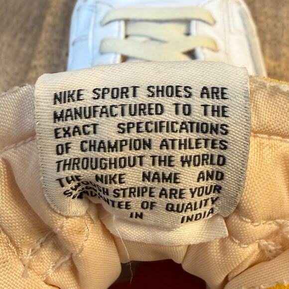 Nike Sneaker Blazer Mid '77 Vintage High Top Leather White Habanero Red Men’s 9 - Picture 9 of 10